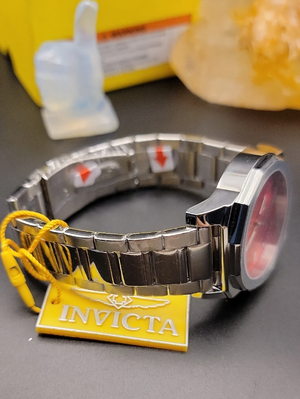 NWT 50982 Invicta Speedway Dominus 42mm Mens Watch Pink to Orange Gradient Dial
